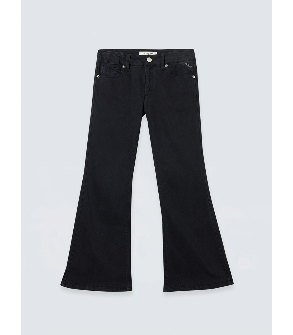 ストレッチコットン フレアパンツ